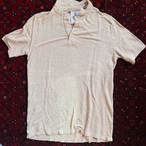 100% Hemp JUNGMAVEN preston polo shirt  Men's S *faded